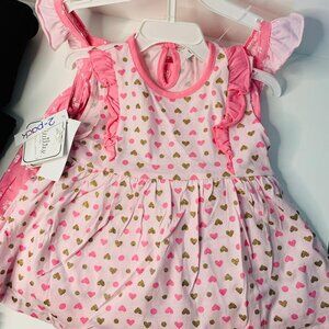 Quiltex Baby Girls Bundle with 02 Dresses